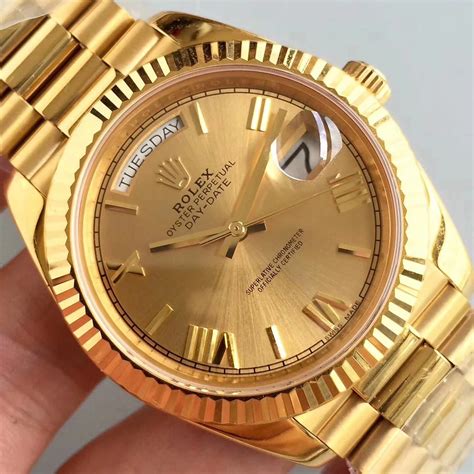 gold and gold face diamond dial rolex replica day-date|rolex alternative watches.